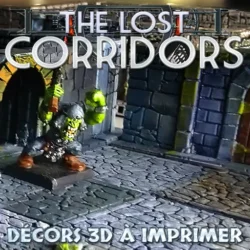 Le pack Orc - The Lost Corridors Dungeons Factory, décors à imprimer pour jeu de rôle
