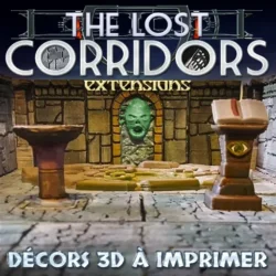 La Chambre du Mage - The Lost Corridors Dungeons Factory, décors à imprimer pour jeu de rôle