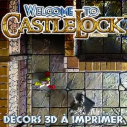 CAstleLock Basic STL Pièces de décor imprimées en 0,02mm.