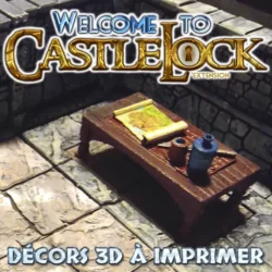 CAstleLock Extensions de décor Pièces de décor imprimées en 0,02mm.