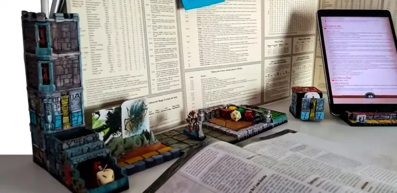 Caverns & Gadgets Dungeons Factory - Dungeons deskSet tuiles de donjons transformables en accessoires de bureau