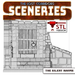 Sceneries The Silent Rooms- Mini Dioramas pour figurines par Dungeons Factory - Cersion STL à imprimer en 3d