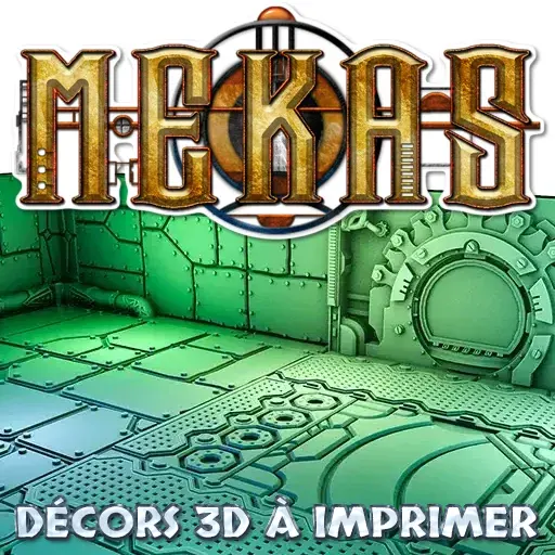Mekas Advanced Pack STL Tuiles de décor Science Fantasy à imprimer en 3d