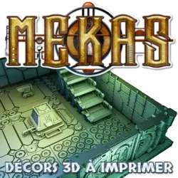 Mekas Extended Pack Tuiles de décor Science Fantasy à imprimer en 3d
