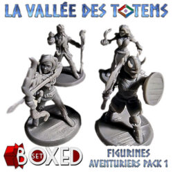 Aventuriers - Figurines de jeu pour la Vallée des Totems de Dungeons Factory