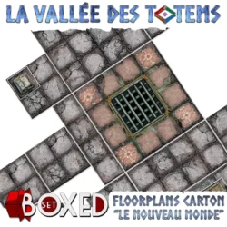 Décors Floorplans cartonnés pour "le nouveau monde" aventure de la boîte de base de la Vallée des totems.